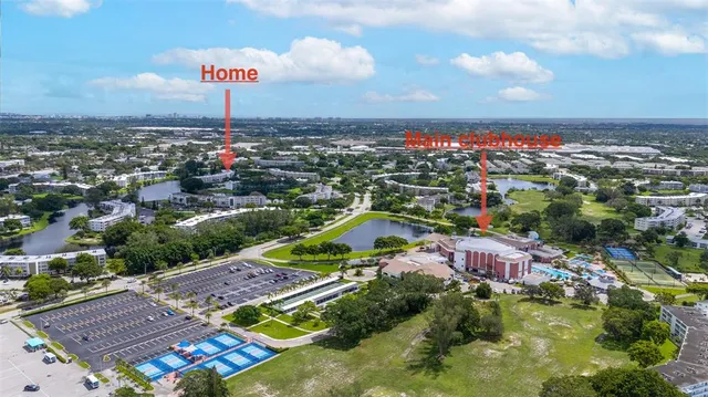 an aerial view of a city