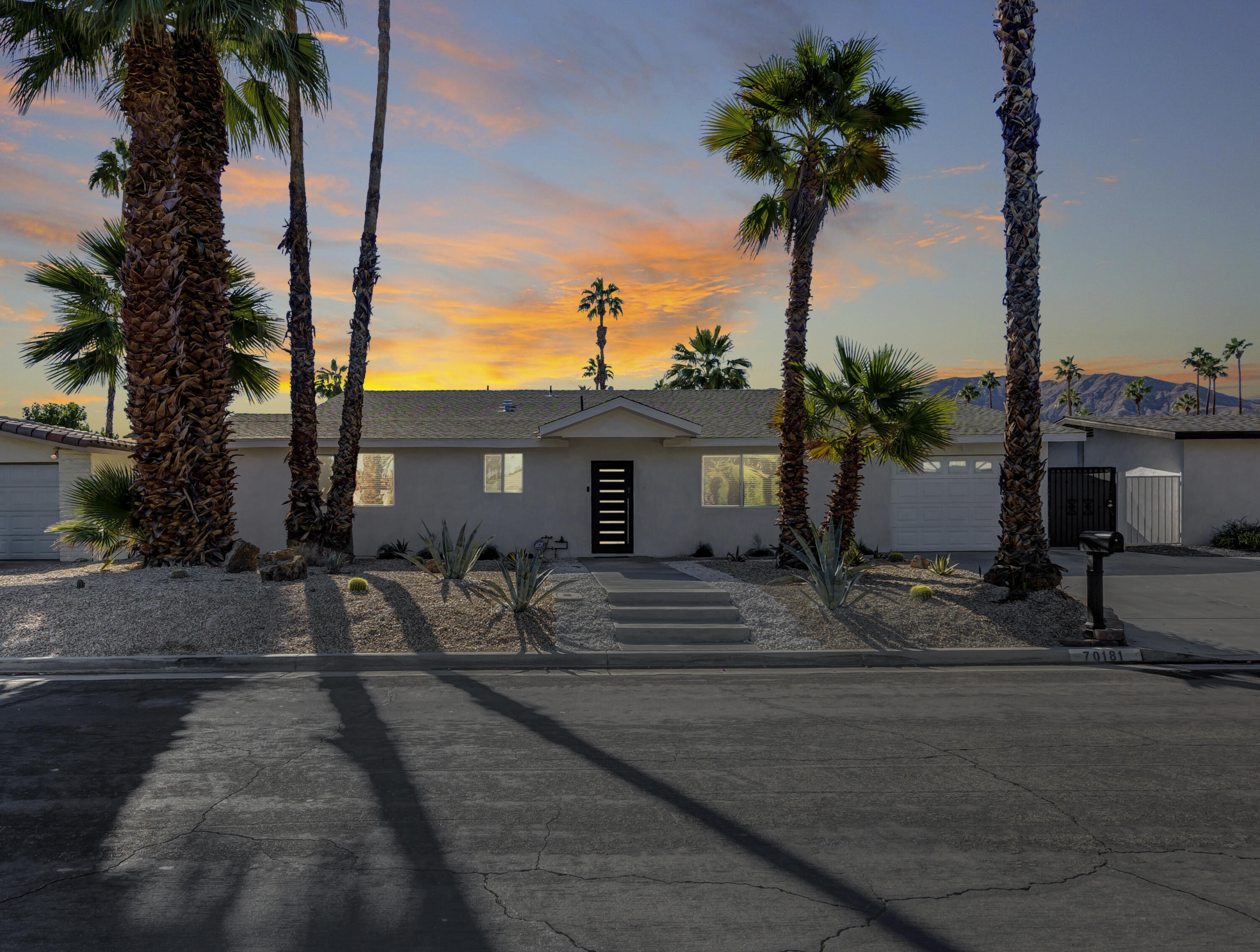 70181 Chappel Road Rancho Mirage, CA 92270 - Photo 43 of 43 a view of a house with palm trees