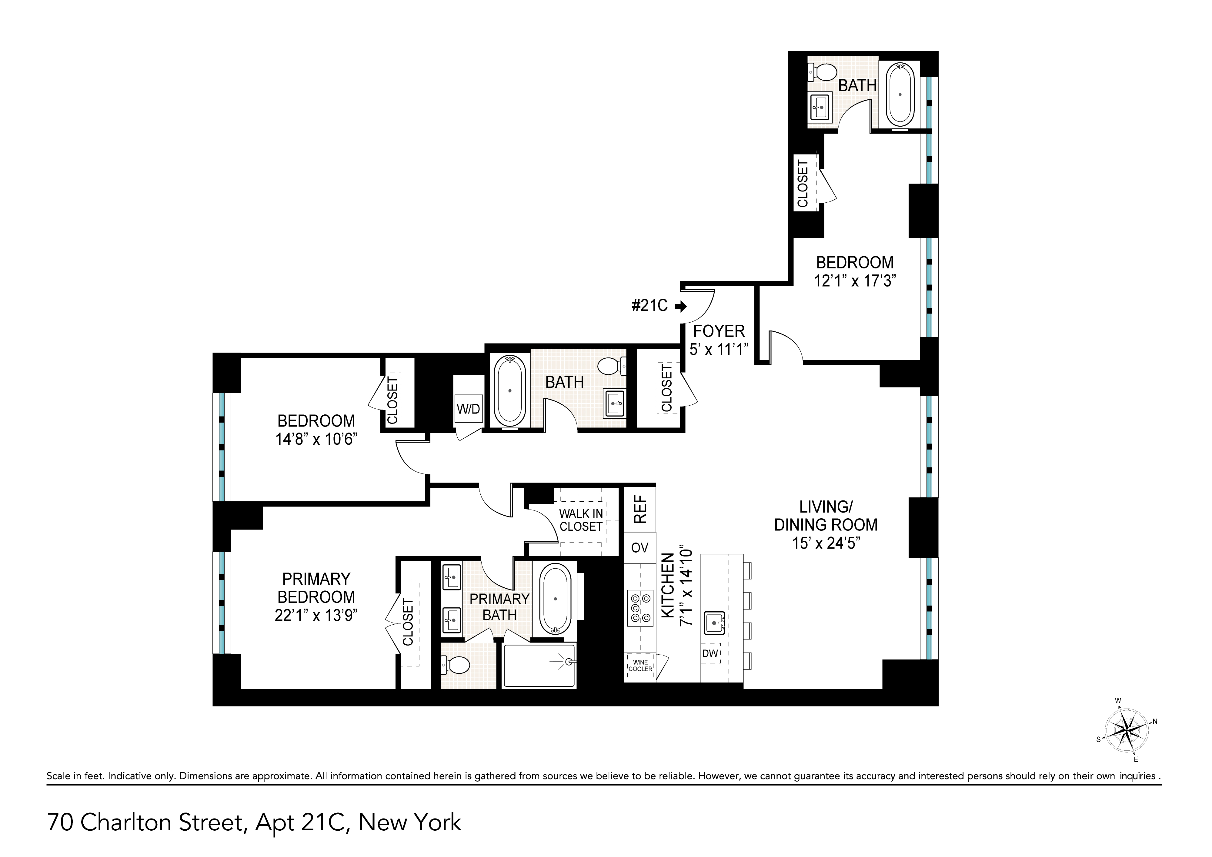 70 Charlton Street, Unit 21C Manhattan, NY 10014 - Photo 22 of 22 a picture of a book and a white wall