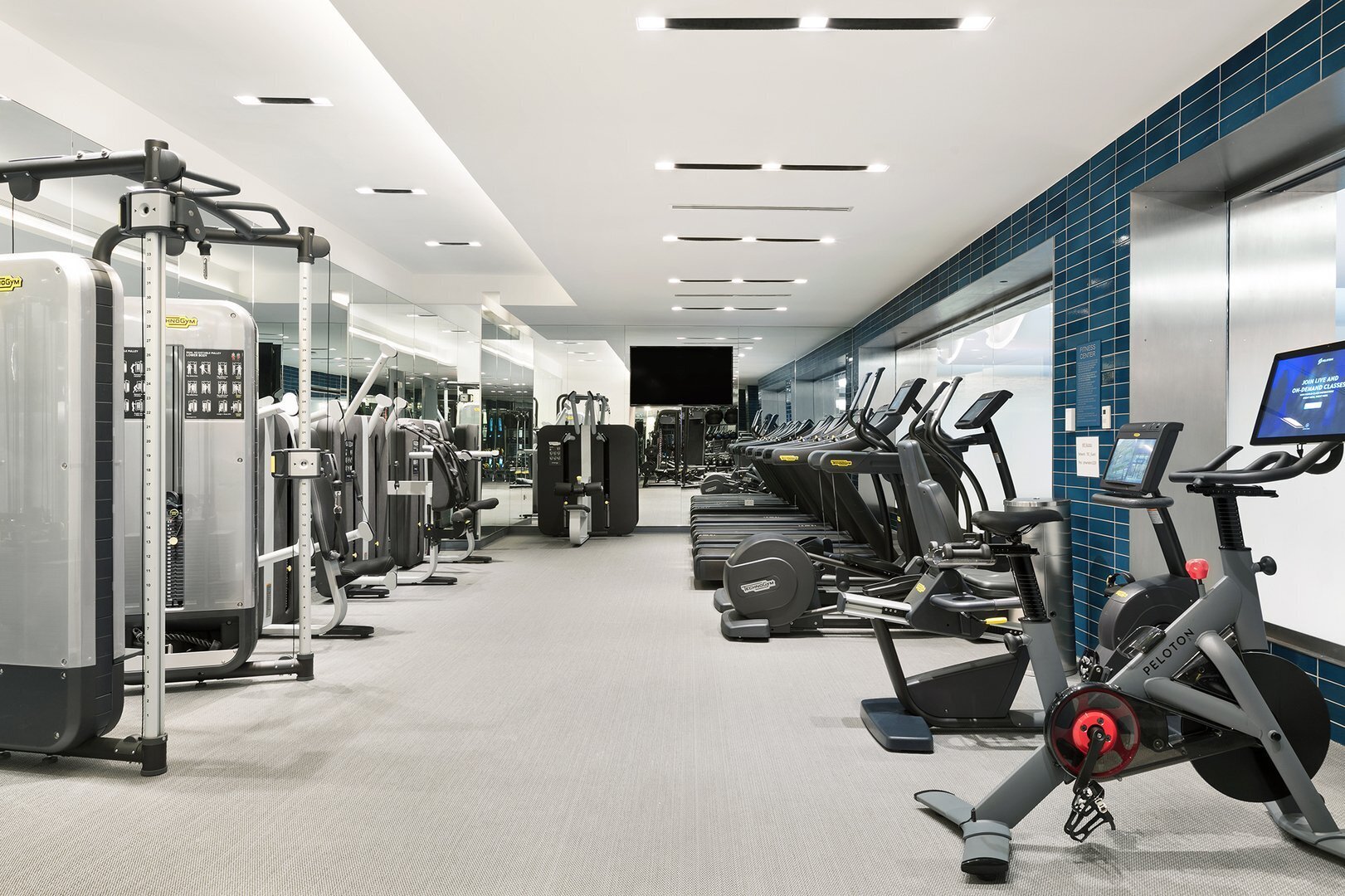 70 Charlton Street, Unit 21C Manhattan, NY 10014 - Photo 20 of 22 a view of a room with gym equipment