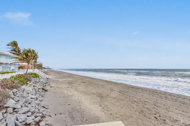 a view of beach and ocean