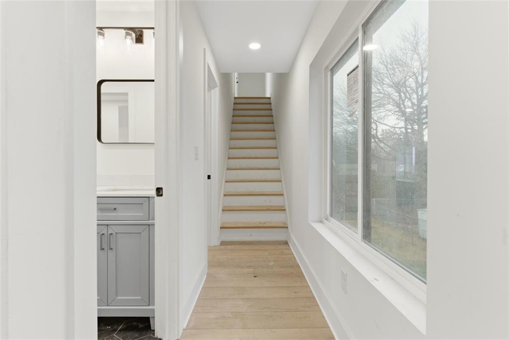 1361 Hawthorne Street Pittsburgh, PA 15201 - Photo 22 of 50 a view of a hallway with stairs
