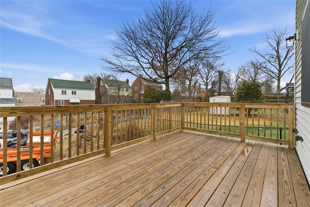 1361 Hawthorne Street Pittsburgh, PA 15201 - Photo 38 of 50 a view of wooden deck with a trees