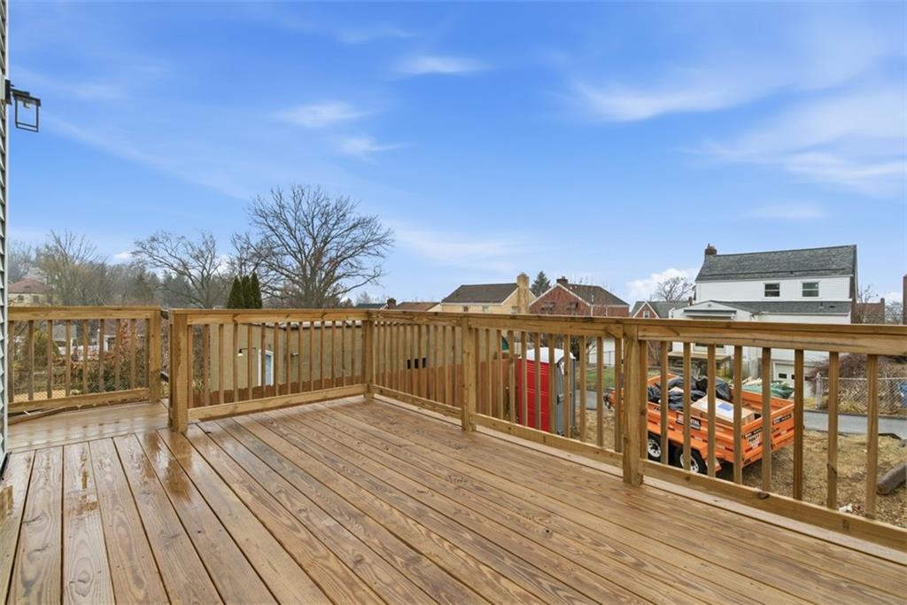 1361 Hawthorne Street Pittsburgh, PA 15201 - Photo 39 of 50 a view of balcony with wooden floor and fence