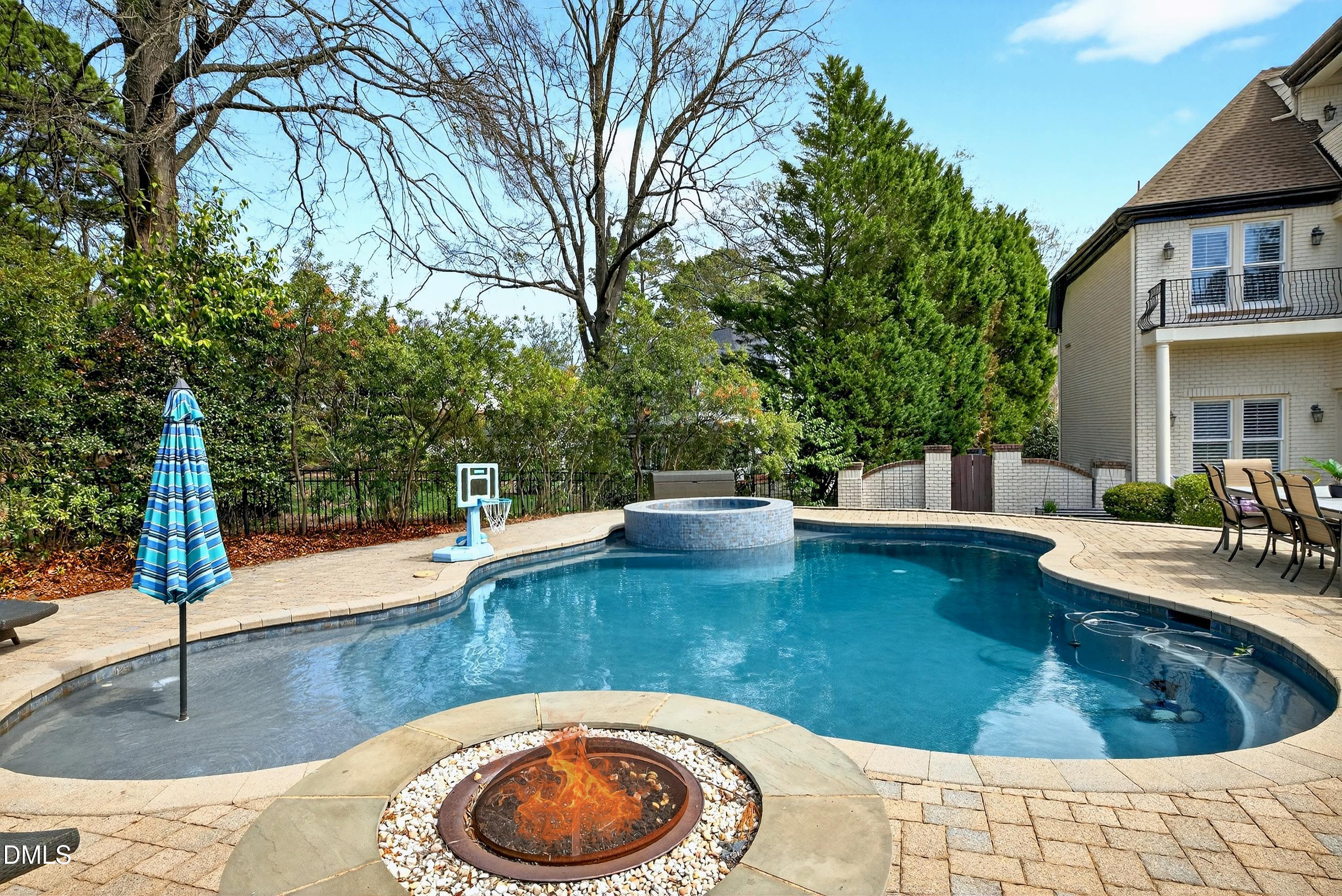 6701 Foxfire Place Raleigh, NC 27615 - Photo 52 of 67 View of Pool and Firepit