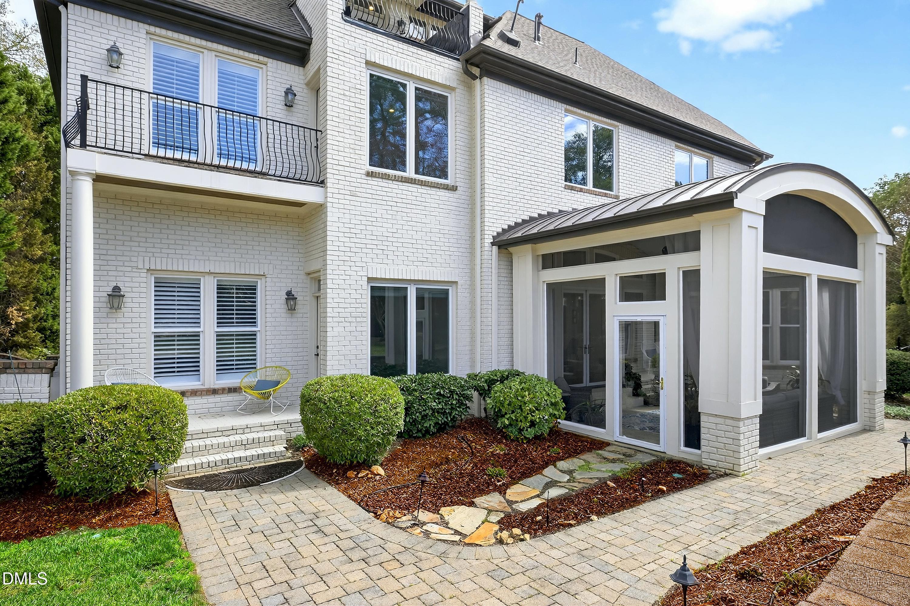 6701 Foxfire Place Raleigh, NC 27615 - Photo 53 of 67 Exterior view- sunroom and balconies