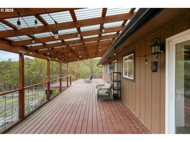 a view of city from a balcony