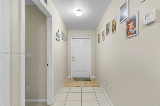 a view of an entryway door