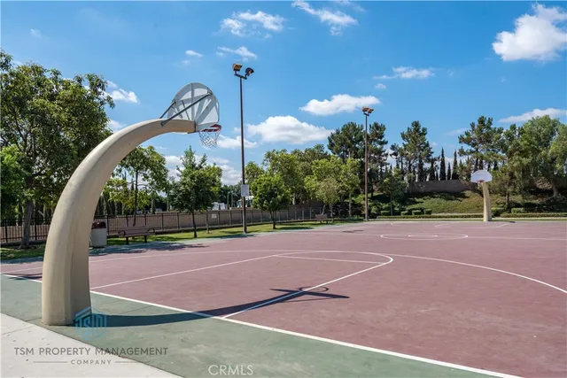 a view of a basketball court