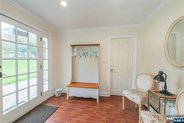 a room with furniture and windows