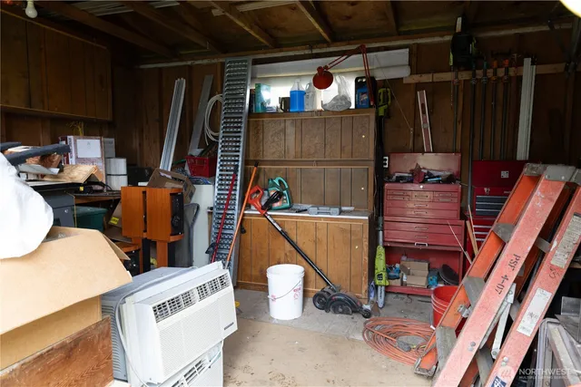 a view of storage and utility room