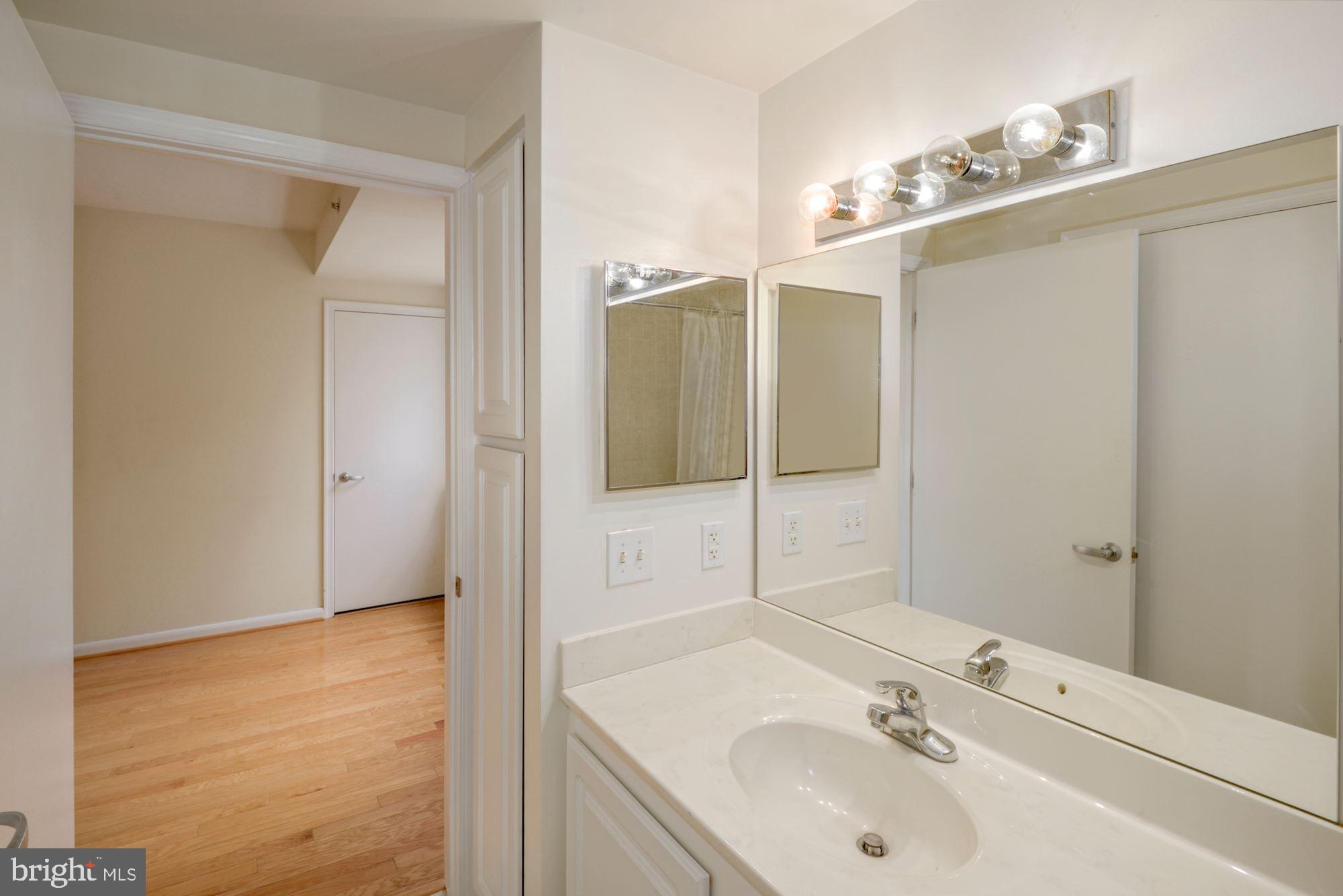 355 I Street Southwest, Unit S607 Washington, DC 20024 - Photo 15 of 27 a bathroom with a sink and mirror