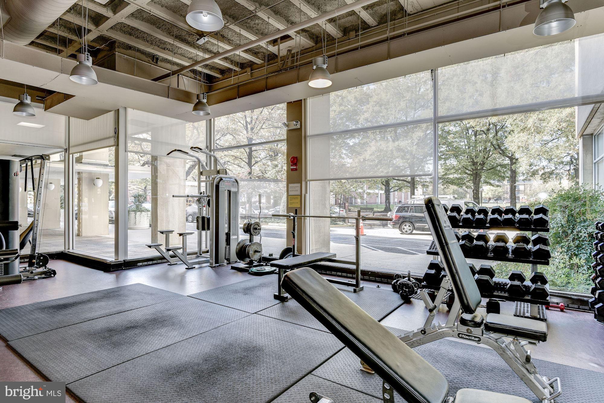 355 I Street Southwest, Unit S607 Washington, DC 20024 - Photo 26 of 27 a view of a room with gym equipment