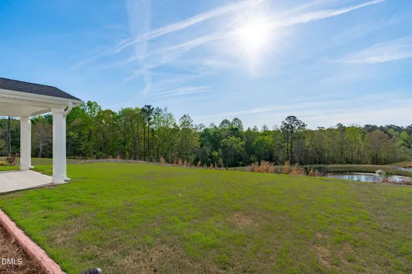 a view of a field with a yard