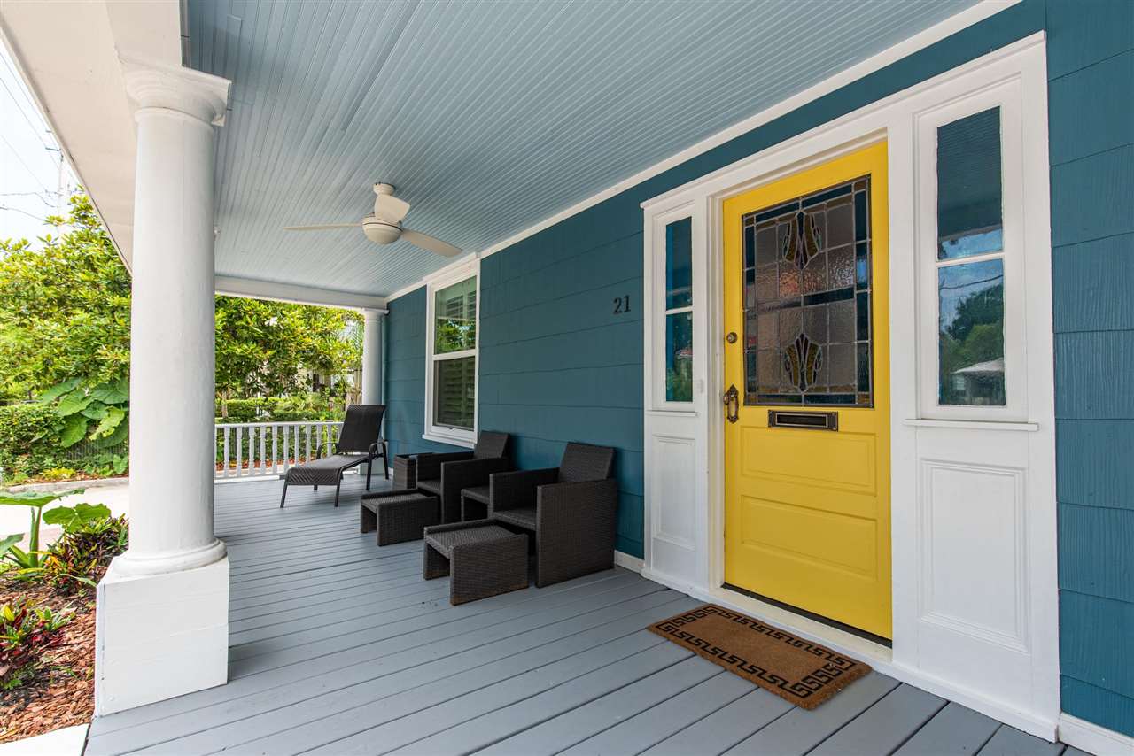 21 Saragossa Street St. Augustine, FL 32084 - Photo 2 of 46 a living room with furniture windows and wooden floor