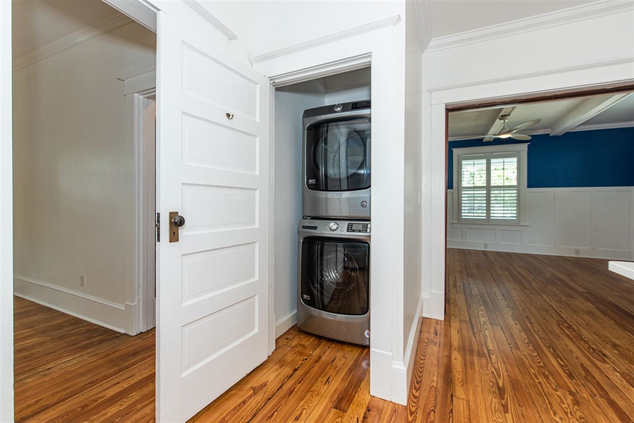 21 Saragossa Street St. Augustine, FL 32084 - Photo 25 of 46 a view of hallway with wooden floor and livingroom