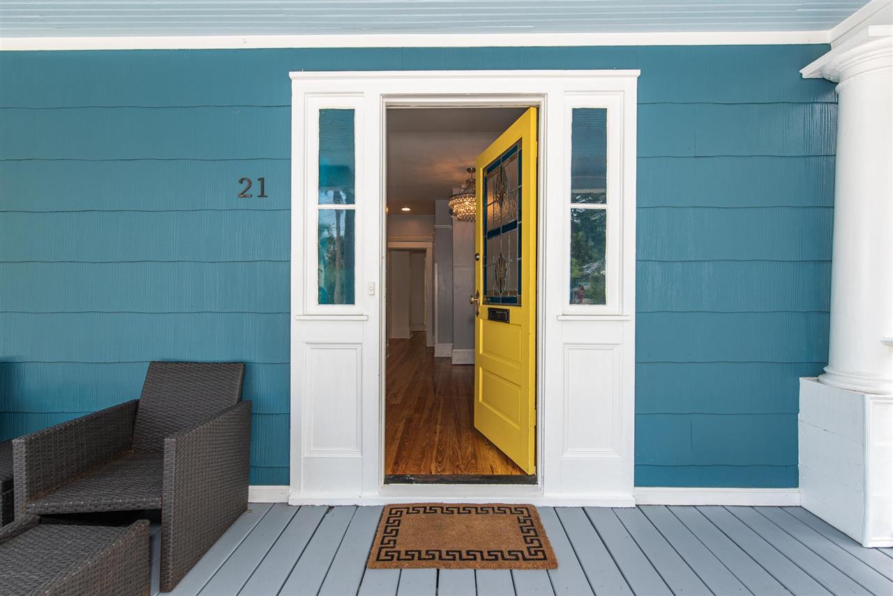 21 Saragossa Street St. Augustine, FL 32084 - Photo 5 of 46 a view of a door and a living room