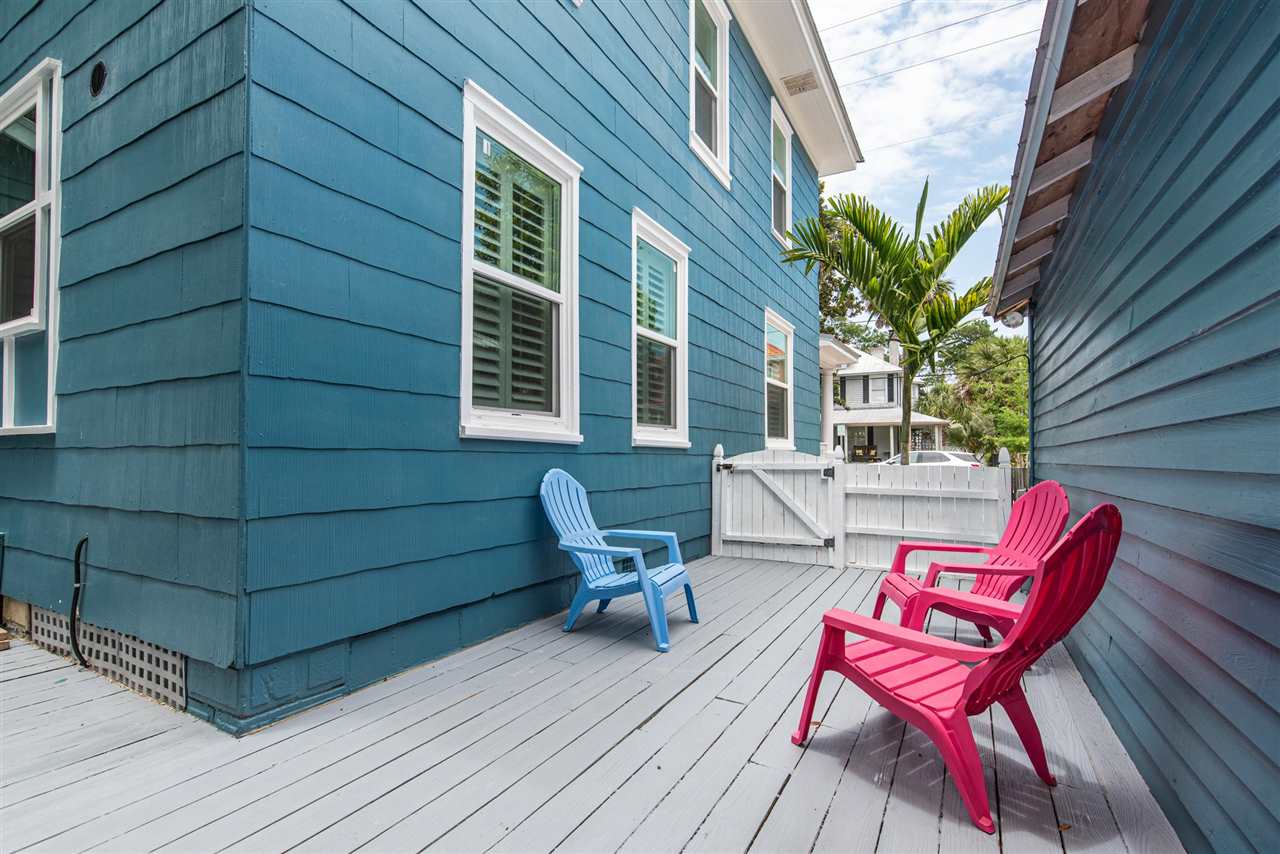 21 Saragossa Street St. Augustine, FL 32084 - Photo 42 of 46 a view of a two chairs in the balcony
