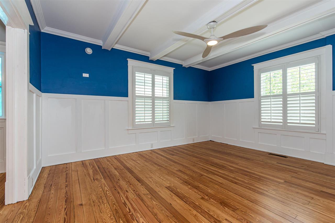 21 Saragossa Street St. Augustine, FL 32084 - Photo 10 of 46 a view of empty room with wooden floor and fan
