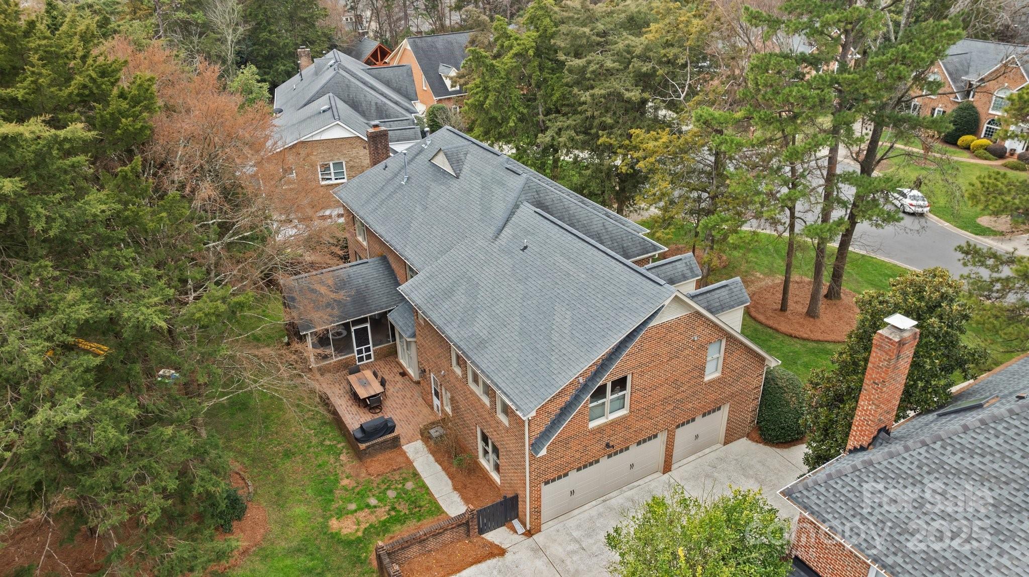 4739 Binfords Ridge Road Charlotte, NC 28226 - Photo 42 of 47 an aerial view of a house with a yard