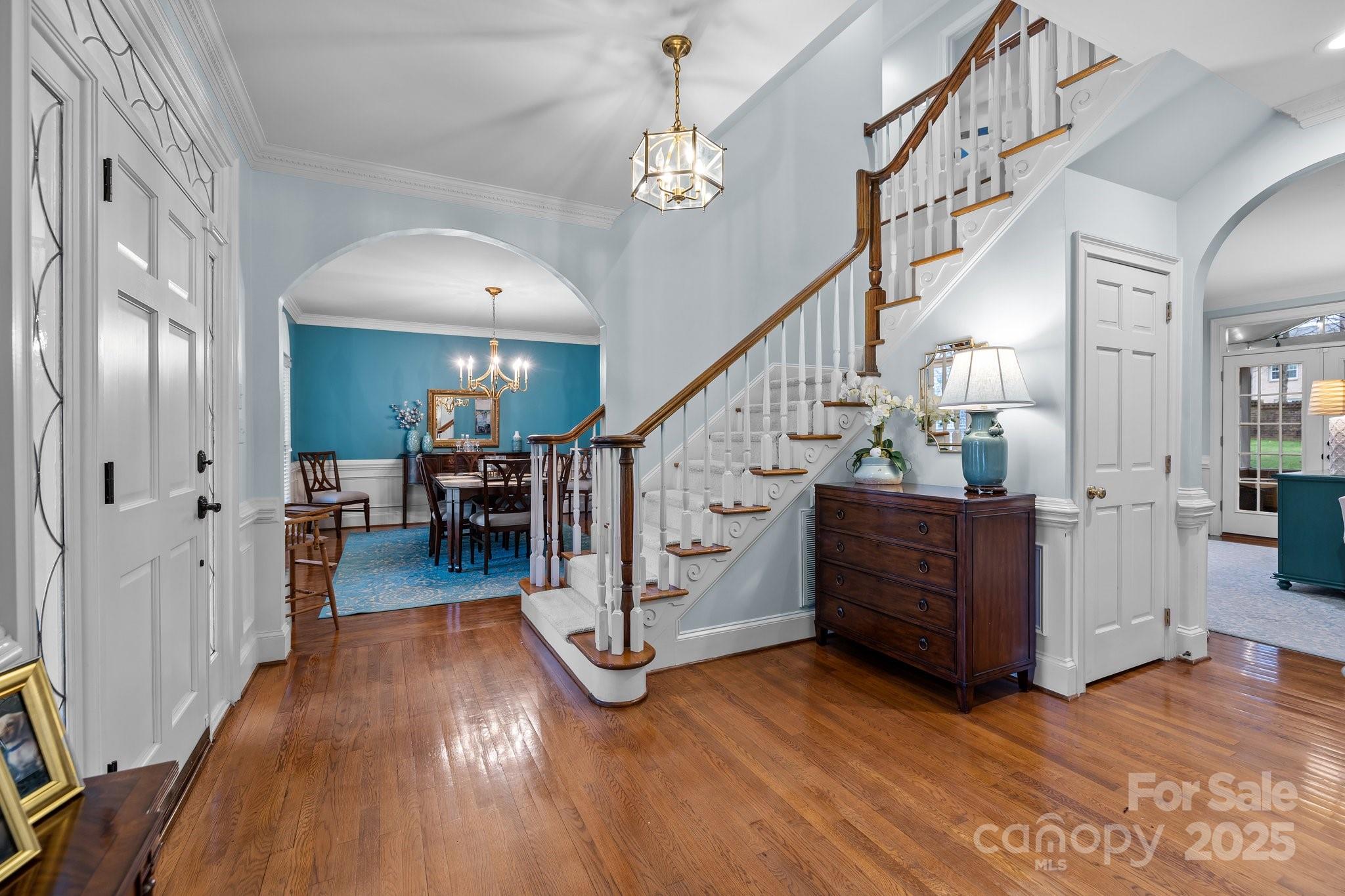 4739 Binfords Ridge Road Charlotte, NC 28226 - Photo 6 of 47 a view of entryway and hall with wooden floor
