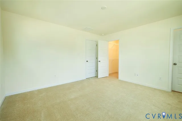 a view of small space with empty racks