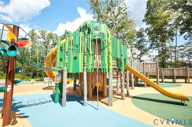 a view of a swimming pool with a deck