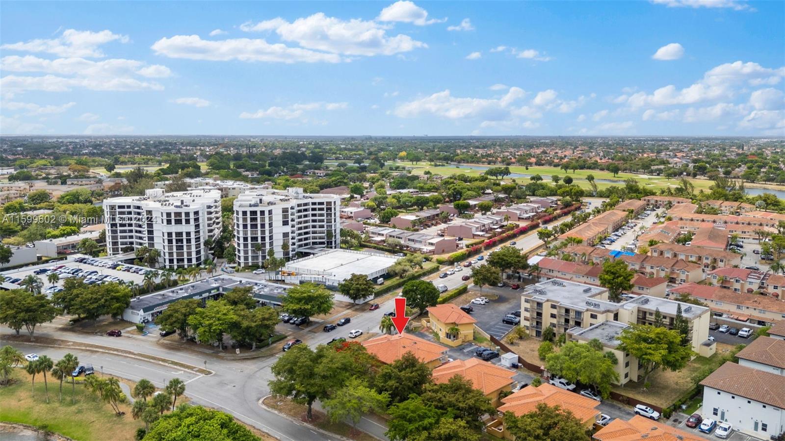 13926 Southwest 65th Terrace, Unit 3 Miami, FL 33183 - Photo 31 of 34 an aerial view of city and lake