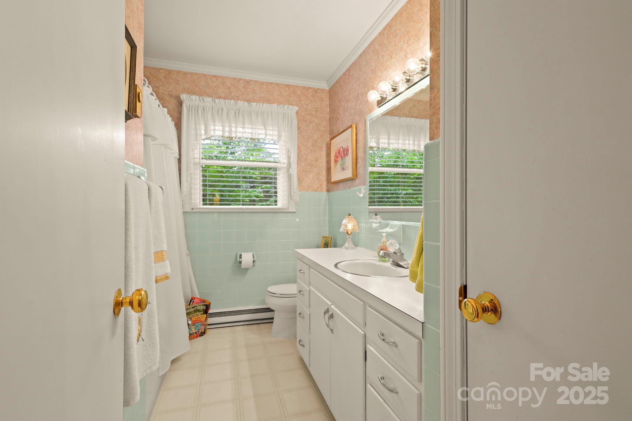 1074 Nikanor Road West Jefferson, NC 28694 - Photo 16 of 45 a bathroom with a sink a toilet and shower