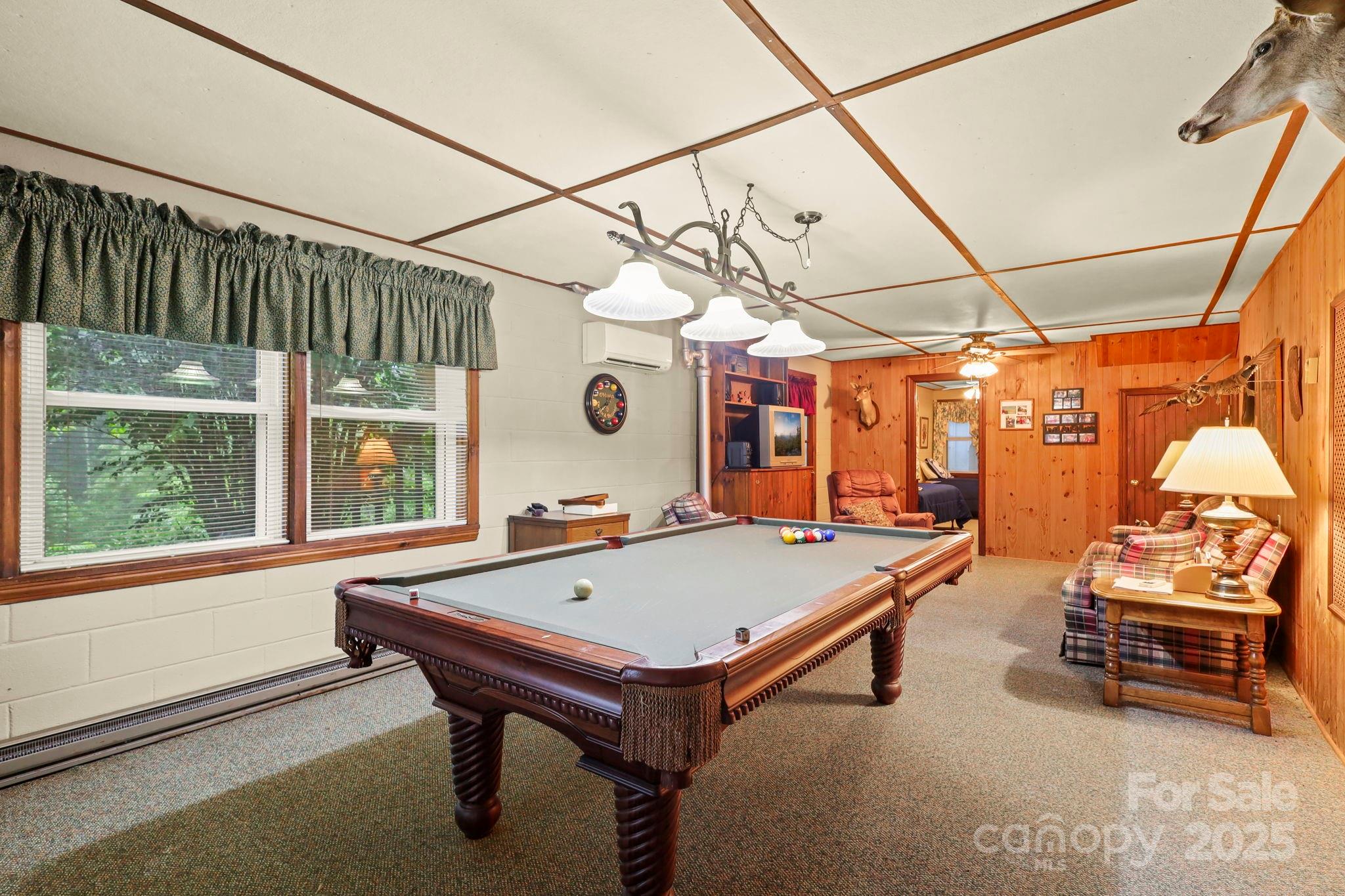 1074 Nikanor Road West Jefferson, NC 28694 - Photo 42 of 45 a room with pool table and windows