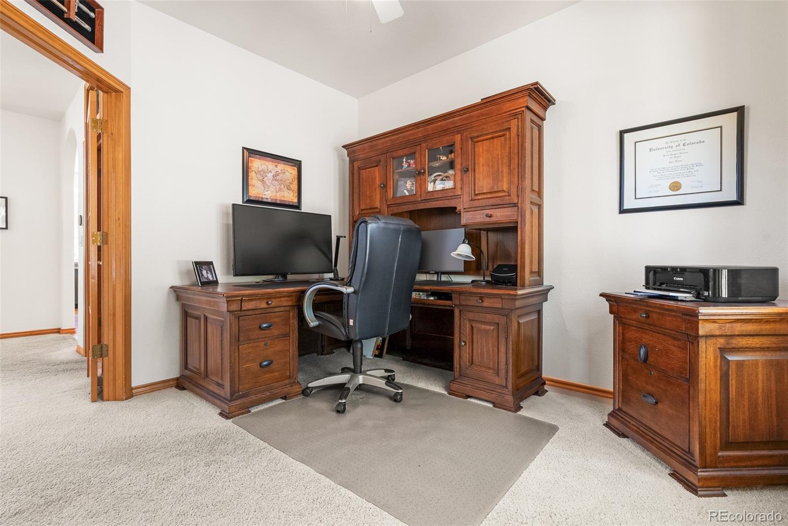 6252 King Drive Evergreen, CO 80439 - Photo 19 of 50 a view of a workspace with furniture and a window