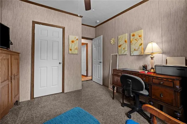 a view of kitchen and utility room