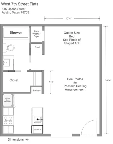 $1,450 | 615 Upson Street, Unit 106, Austin, TX 78703