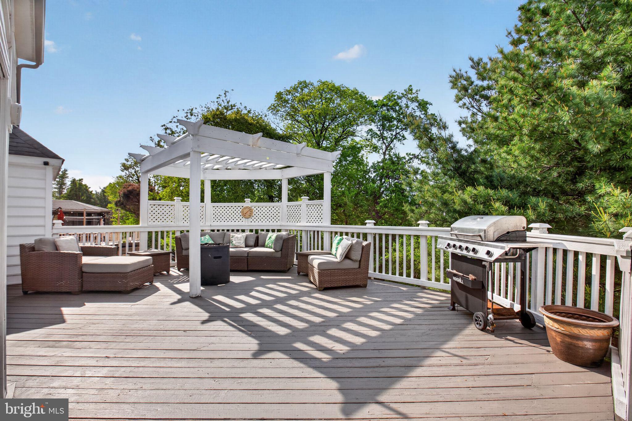 8084 Station Road Manassas, VA 20111 - Photo 43 of 55 Another WOW! huge deck with pergola
