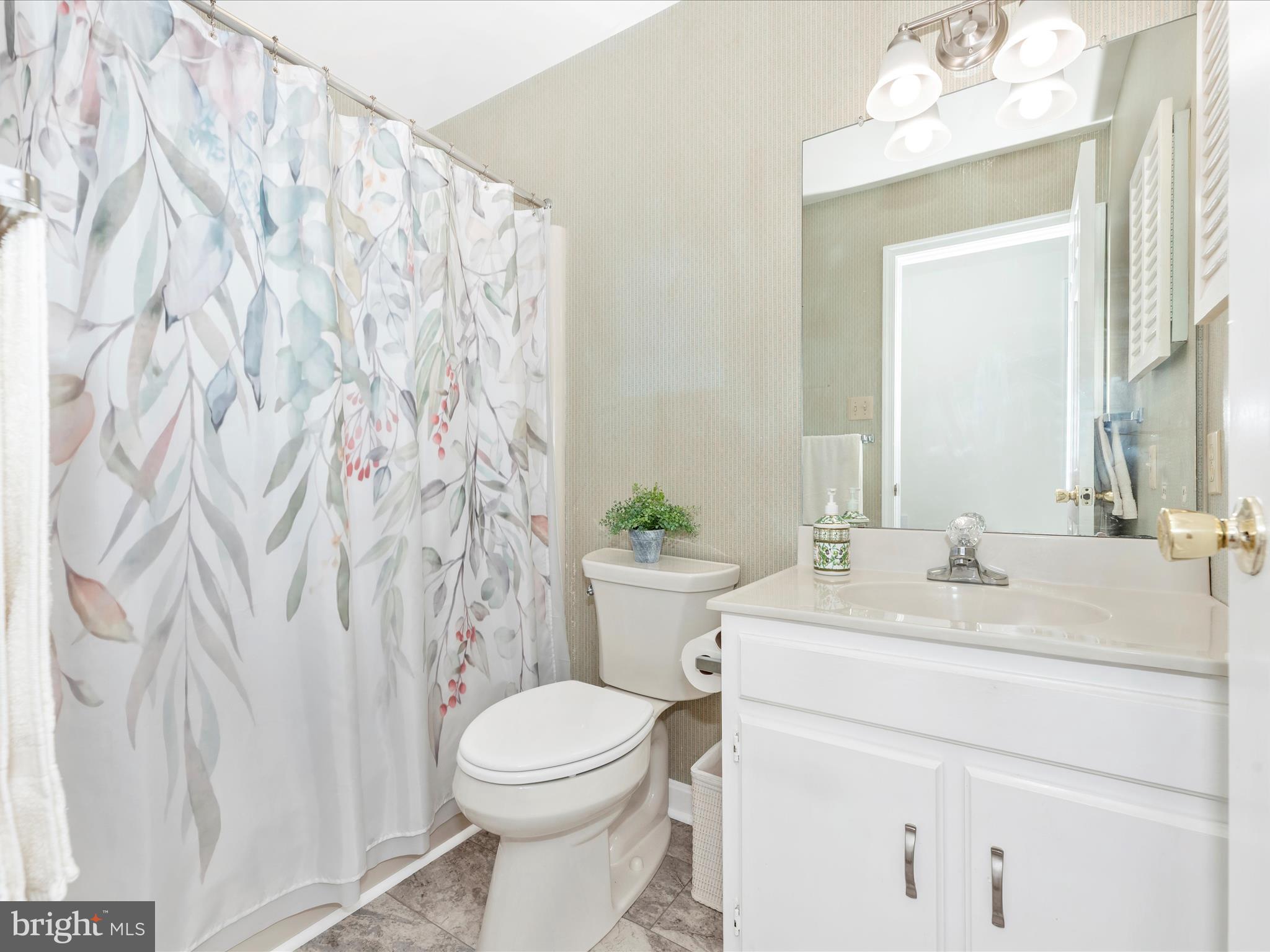 5018 Camelback Lane Frederick, MD 21703 - Photo 27 of 41 a bathroom with a sink a toilet and a mirror
