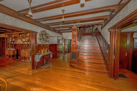 a view of an entryway of a house