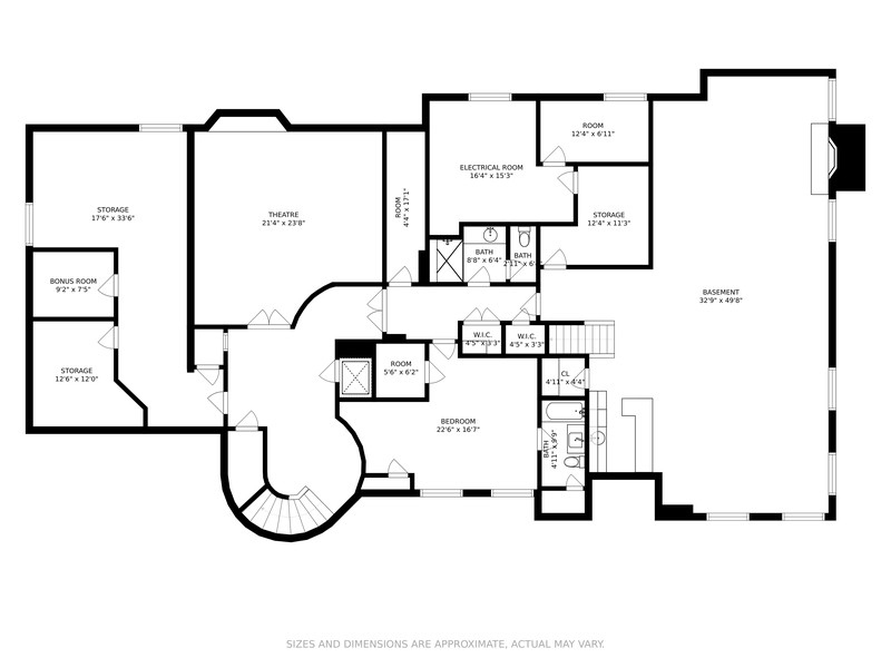 55 Stone Gate Road Lake Forest, IL 60045 - Photo 62 of 62 a picture of a bathroom with a sink and a mirror