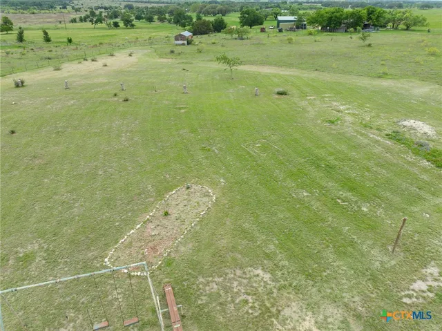 a view of a lake from a yard