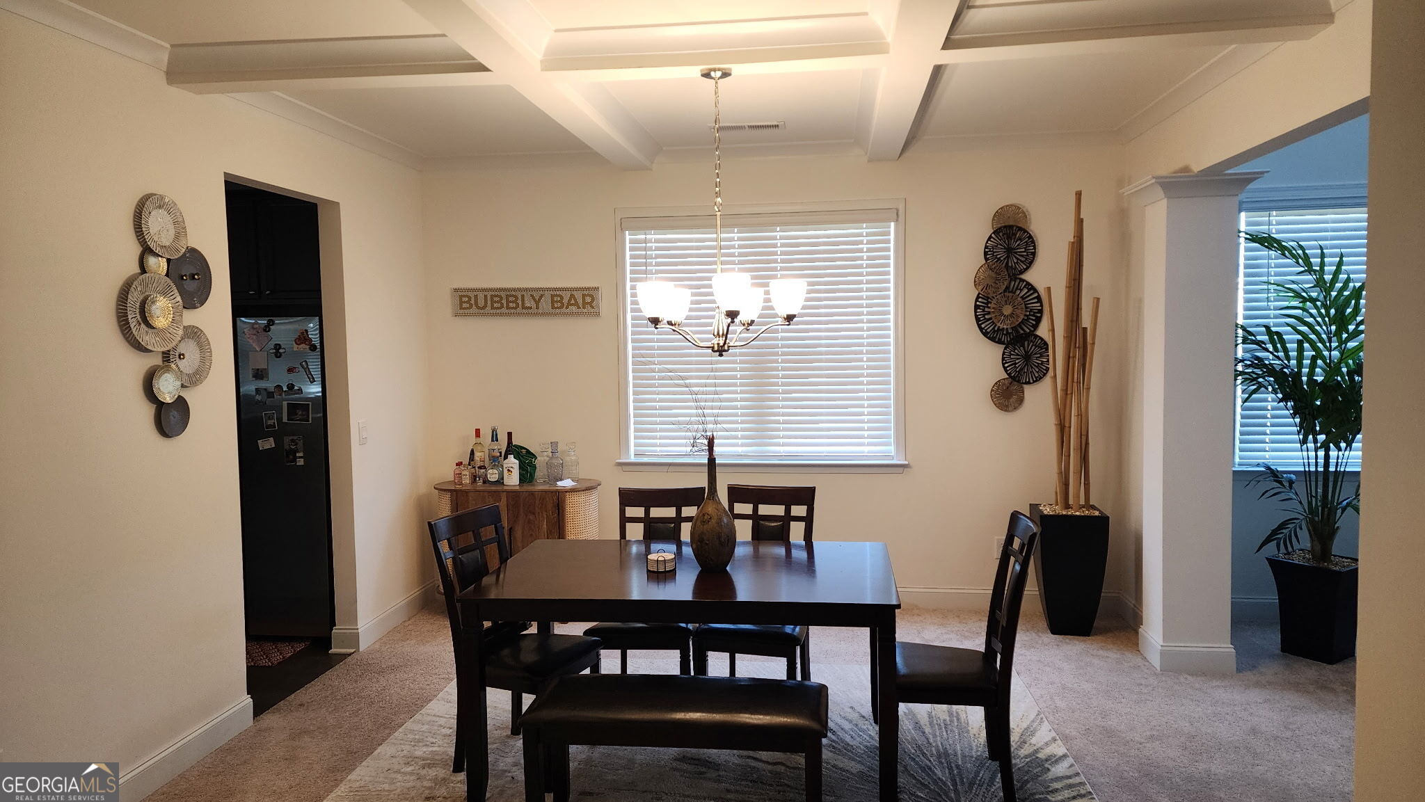 640 Edgar Street Hampton, GA 30228 - Photo 38 of 86 a view of a a dining room with furniture window and wooden floor
