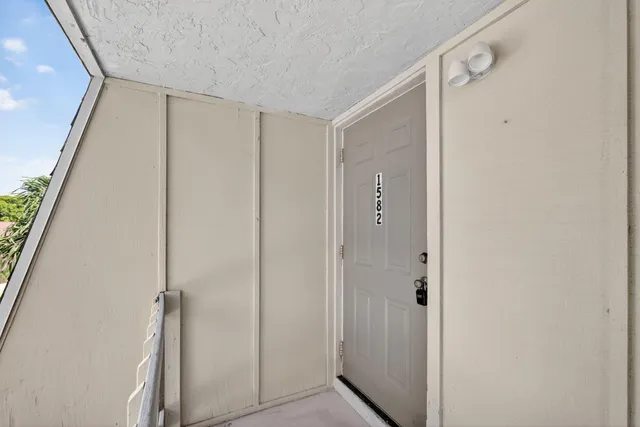 a view of front door