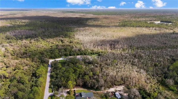 a view of a lake from a yard