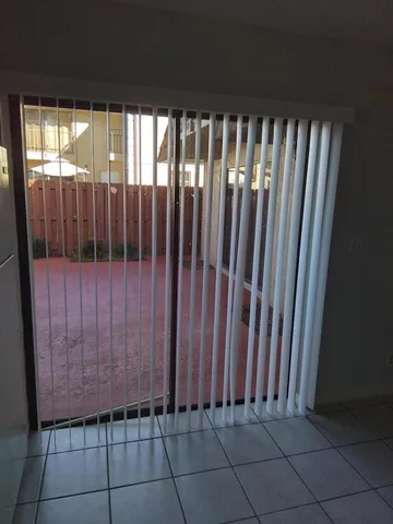 a view of a black gate