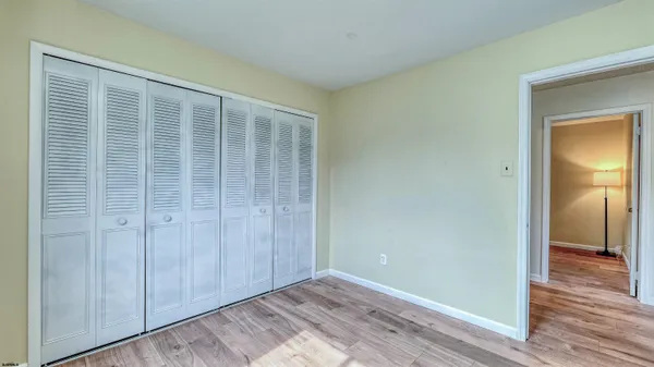 a view of a room that has a window in it