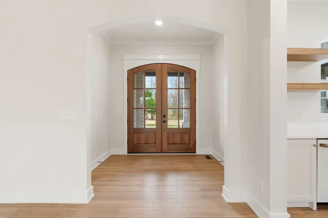 a view of an entryway door