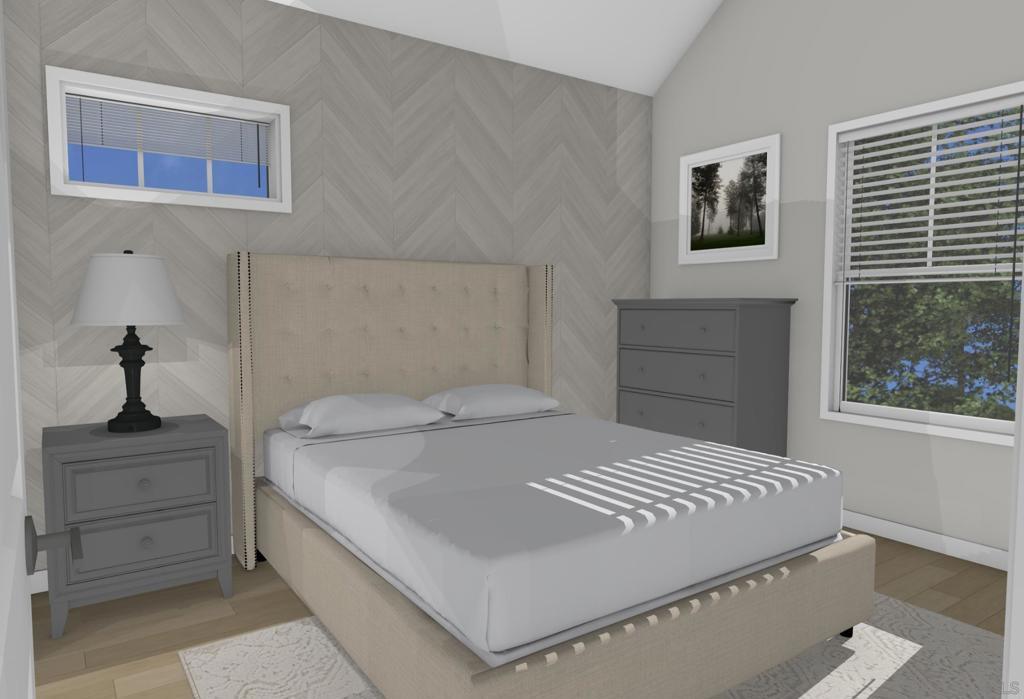 32065 Hunsaker Way Running Springs, CA 92382 - Photo 34 of 39 a bedroom with a bed and a window