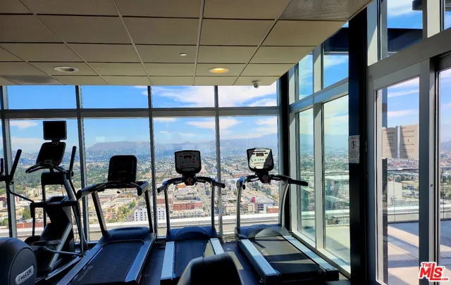a view of an outdoor space with swimming pool