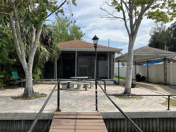 a view of outdoor space and seating area
