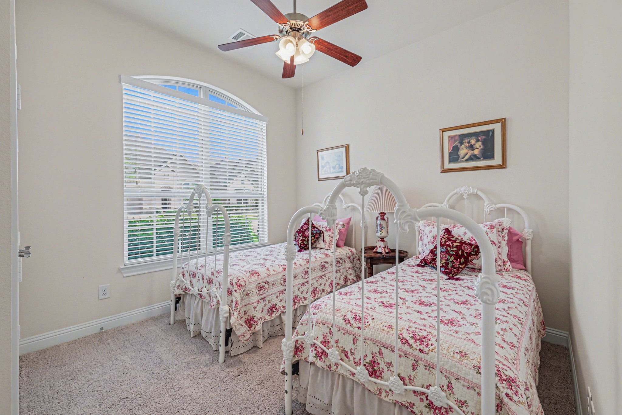 7434 Kearney Hill Lane Spring, TX 77389 - Photo 26 of 36 a bedroom with two beds and a window