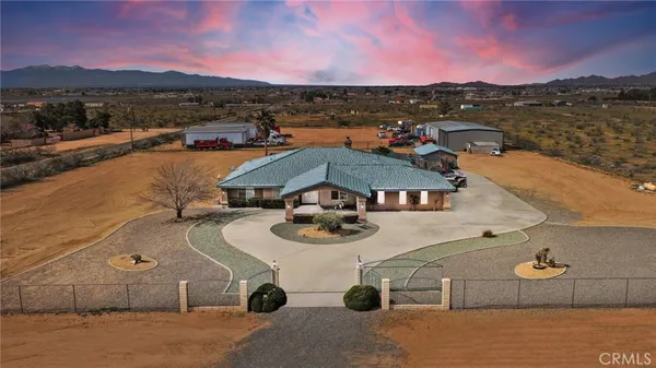 a view of a furniture in a room