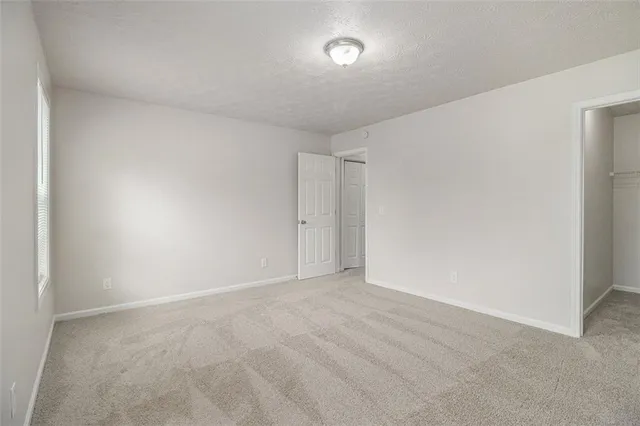 a view of small space with racks on the wall